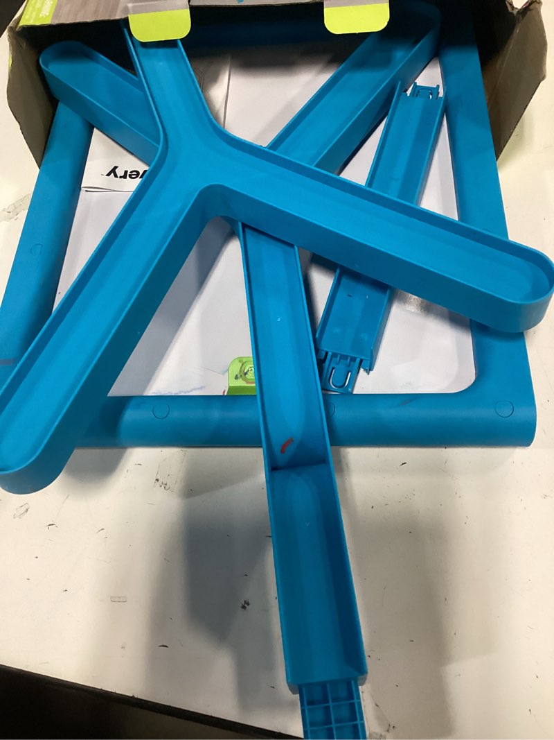 Condition photo showing As Is for Discovery™ Glow Easel Dual-Sided Art Station – 34” Floor Standing Easel with Light Board, Whiteboard, 6 Neon Dry-Erase Markers| Detachable Drawing Tablet| Coloring Doodle Pad| Arts & Crafts for Kids