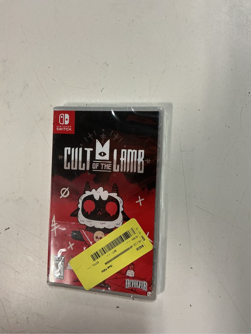 Condition photo showing New/Like New for cult of the lamb - nintendo switch