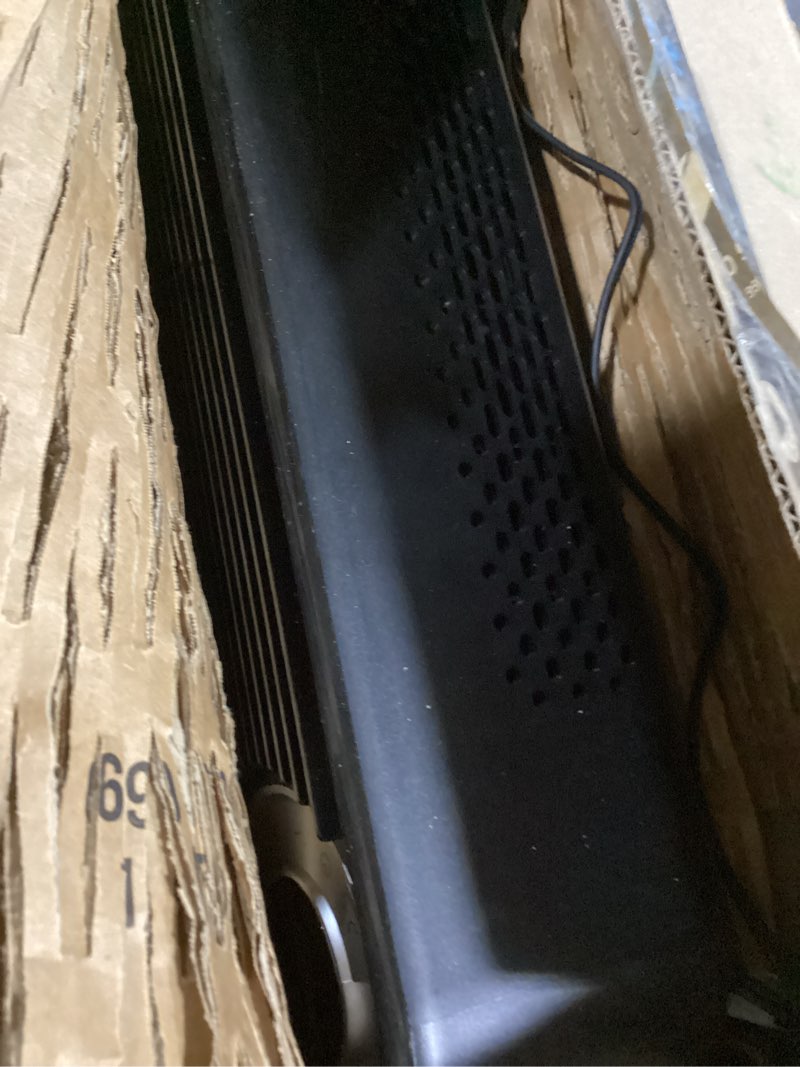 Condition photo showing As Is for Dreo Tower Fan for Bedroom, Upgraded DC 9 Speeds 25dB Ultra-Quiet Floor Fan, 90° Oscillating Fans with 28ft/s Velocity, 12H Timer, Standing Fan, Bladeless Fan Powerful for Home Office Room Black Standard