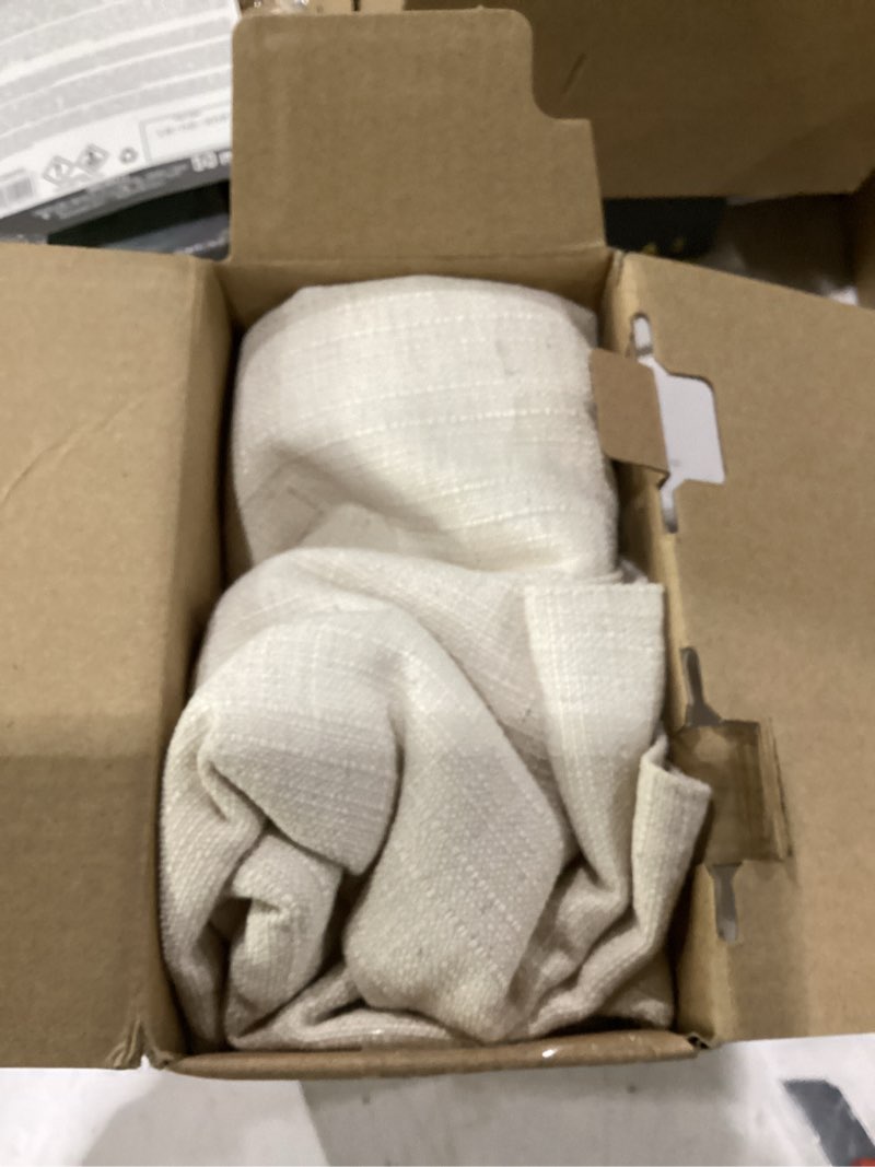 Condition photo showing New/Like New for miulee euro sham pillow covers for bed 26x26, 2 pack natural linen thick & textured decorative throw pillow covers, neutral cushion cases, modern farmhouse home decor, no filling 26" x 26" (pack of 2) natural linen