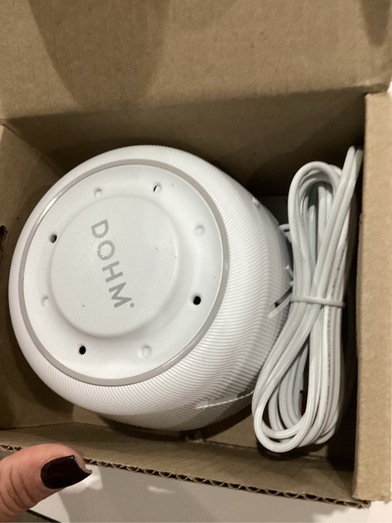 Condition photo showing As Is for yogasleep dohm (white/gray) the original white noise machine, relaxing natural sound from a real fan, sleep aid & noise cancelling for adults & baby, office privacy & meditation, baby registry 1 count (pack of 1) white/gray