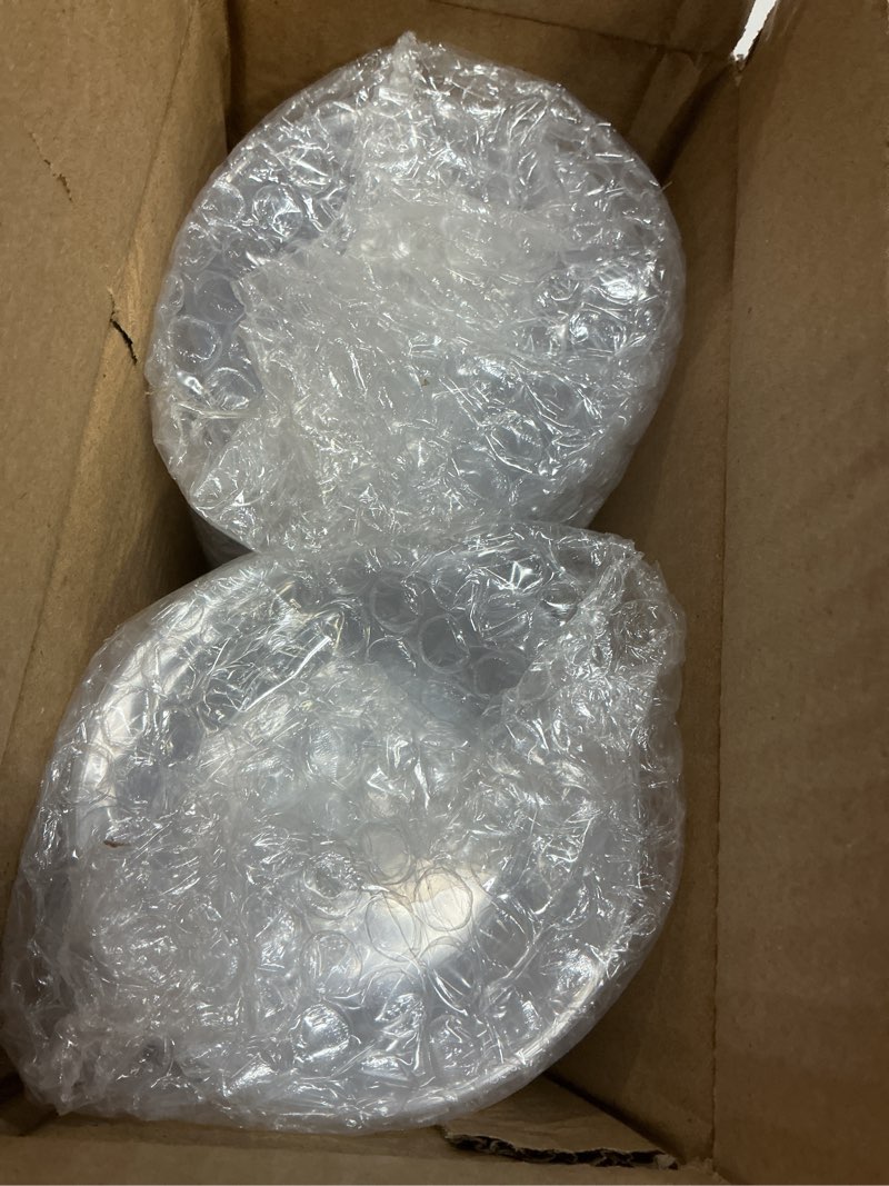 Condition photo showing As Is for JoyServe Clear Mini Plastic Bowls - (Bulk 100 Pack) 6 Oz Disposable Premium Hard Plastic Dessert Bowls for Serving, Weddings, Catering, Parties, Salsa, Home or Event Party Supplies (100) Plastic Bowls