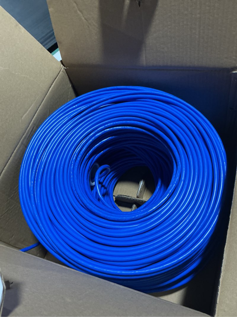 Condition photo showing Good Condition for MONK CABLES | CAT6 Plenum Cable 1000ft | UTP, 23AWG, 550MHz | DSX-8000 Certified | Most Certified Cable of The Whole Market (Blue)