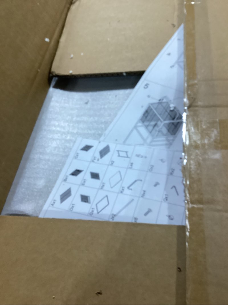 Condition photo showing Good Condition for Bird Wrought Iron Cage, Home Style Separable Travel Birdcage for Small and Medium Birds Parrots Lovebird Conures Cockatiel,Black,52-Inch