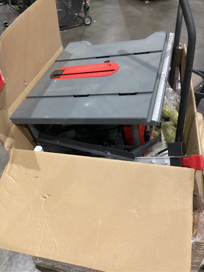 Condition photo showing As Is for  craftsman 10.0-in 15.0 -amp 120.0 -volt portable jobsite table saw with folding stand