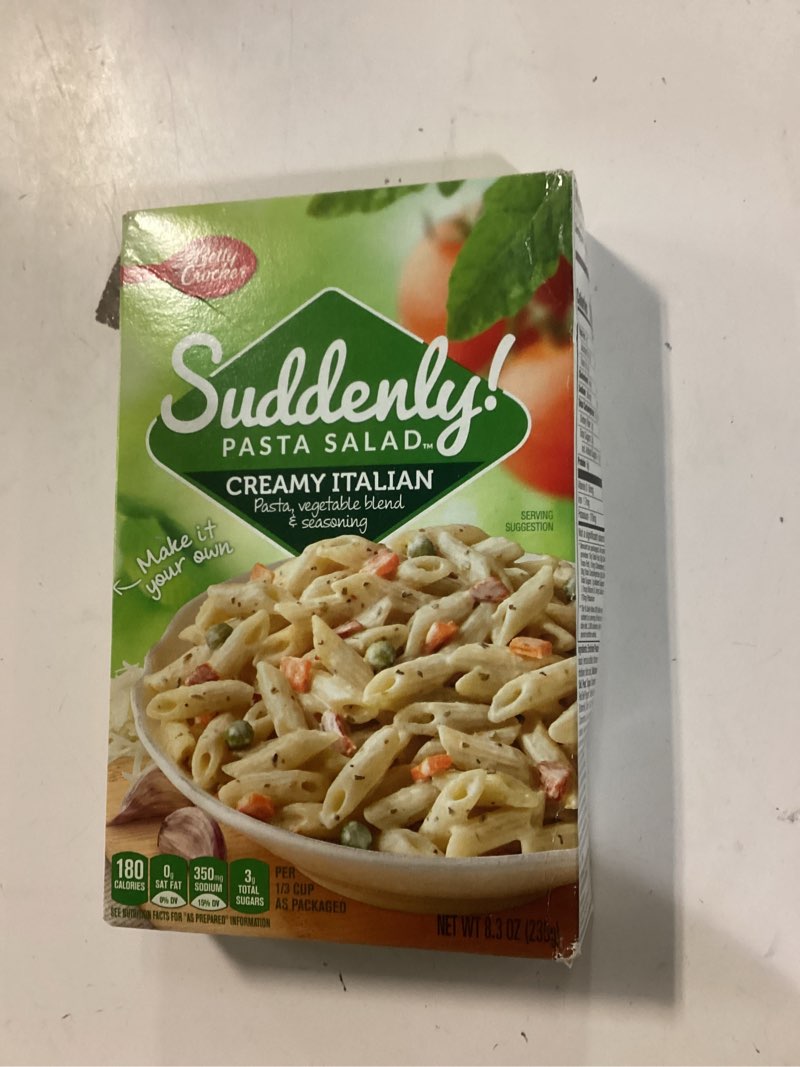 Condition photo showing New/Like New for Betty Crocker Dry Meals Pasta Salad Creamy Italian, 8.3 oz 8.3 oz (Pack of 1)