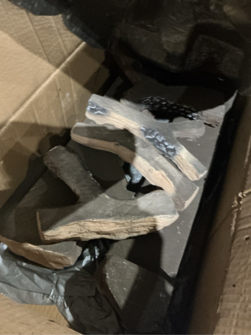 Condition photo showing Good Condition for Skyflame 6-Pieces Set of Large Gas Fireplace Logs, Heat-Resistant Realistic Wood Logs for Indoor Outdoor Gas Firebowl Firepit 6 Piece Set