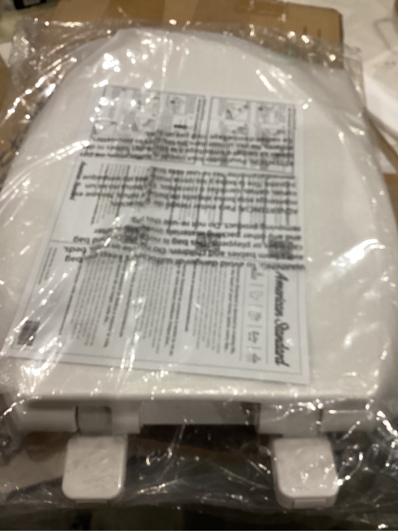 Condition photo showing New/Like New for american standard 5503a00b.020 transitional elongated toilet seat soft close, white elongated front