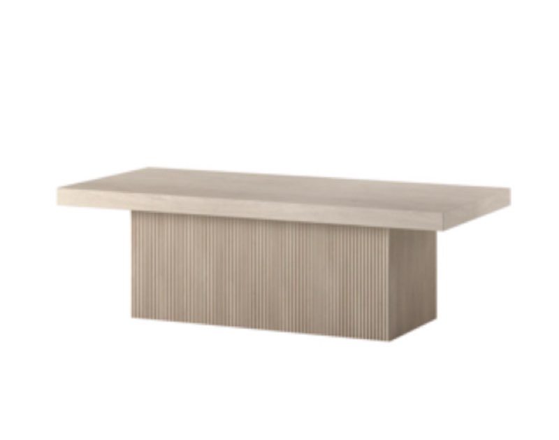 karyme 48" wide rectangular coffee table