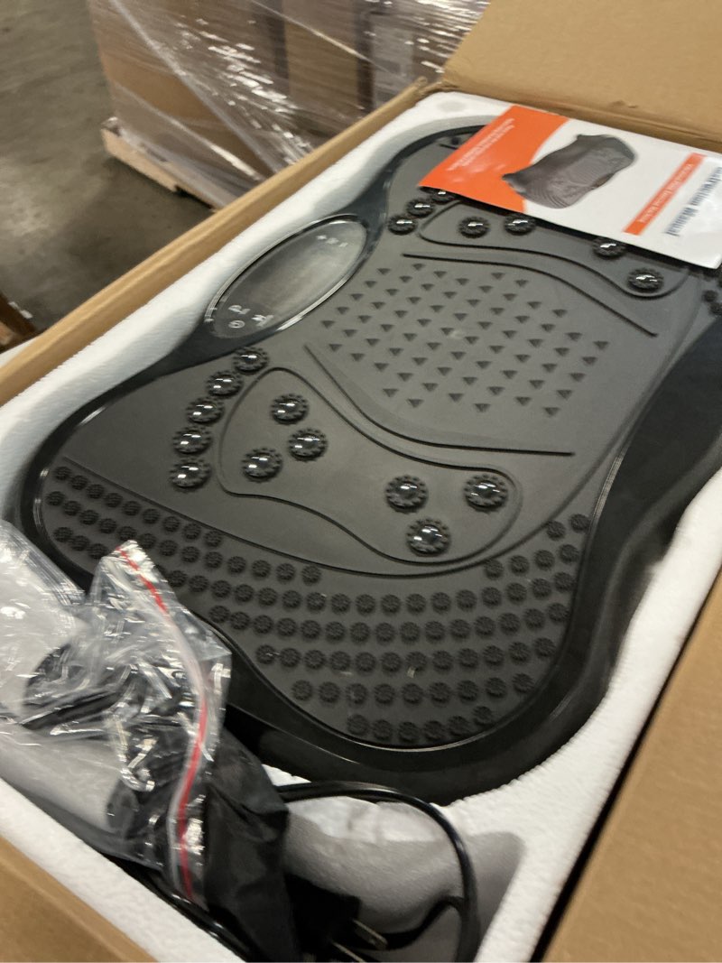 Condition photo showing Good Condition for Vibration Plate Exercise Machine, 130 Levels Full Body Workout Vibrating Plate for Lymphatic Drainage Weight Loss, 450 Lbs Capacity Shake Fitness Platform with Resistance Bands Bluetooth for Women Men