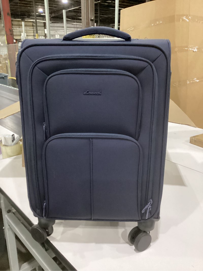Condition photo showing Good Condition for lovevook carry on luggage 22x14x9 airline approved, 22 inch softside suitcases with spinner wheels, lightweight carry-on suitcase with tsa lock for women men, large luggage for travel business trip