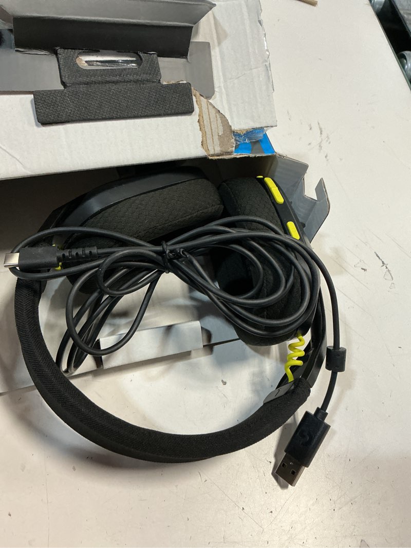 Condition photo showing Good Condition for logitech g435 lightspeed & bluetooth wireless gaming headset - lightweight over-ear headphones, built-in mics, 18h battery, dolby atmos, pc, ps4, ps5, nintendo switch/switch 2, mobile - black black headset
