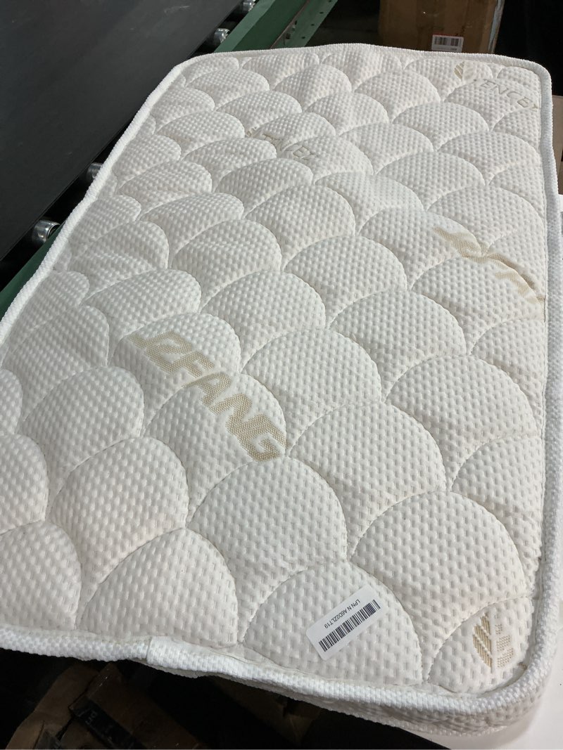 Condition photo showing As Is for Mini Crib Mattress - 38x24x4 Inch- Dual Sided with Firm Support and Comfort Foam- Breathable, Quiet and Odorless, Fits Most Mini Cribs (Does Not Fit Playard or Standard Crib) 38" x 24" x 4"(Mini Crib Mattress) White (Mini Crib)
