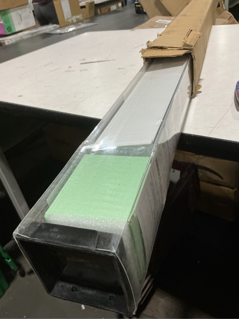 Condition photo showing Good Condition for sunoff cordless blackout roller shades blinds for windows free-stop,pull down room darkening with valance,thermal insulated woven fabric window door blinds for home,office,white 64" w x 72" h 64"w x 72"h white
