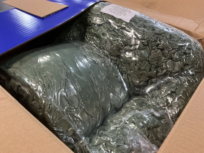 Condition photo showing Good Condition for maxyoyo folding sofa bed, 2 in 1 convertible sofa to lounger comfy loveseat bean bag chair for adults, floor sleeper couch with handle, faux fur couch bed for living room bedroom, green, loveseat