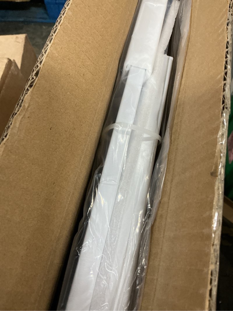 Condition photo showing New/Like New for mom's choice-grownsy baby gate for stairs, 29.5"-48.4" pressure mounted baby gate for top of stair&doorway with v-shaped rods, anti-trip pedal, extra wide stairs dog gate easy install w/red reminder white 29"-48"*30"