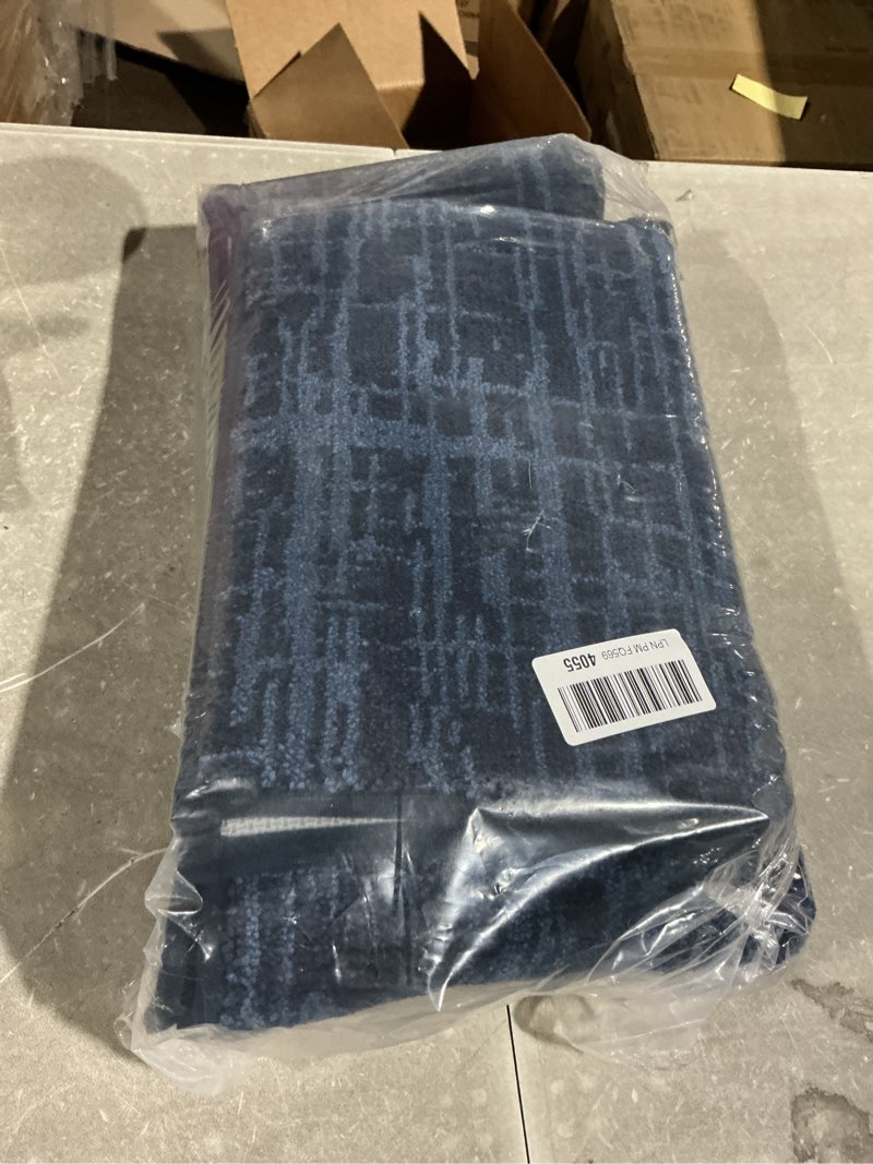 Condition photo showing Good Condition for COSY HOMEER Kitchen Rugs 20"x32"+20"x48",Absorbent Soft Kitchen Mats for Floor,Non Slip Kitchen Runner Rug,Washable Kitchen Floor Mats for Sink Mat,Hallway,Laundry,Navy Blue Navy Blue 20"x32"+20"x48"