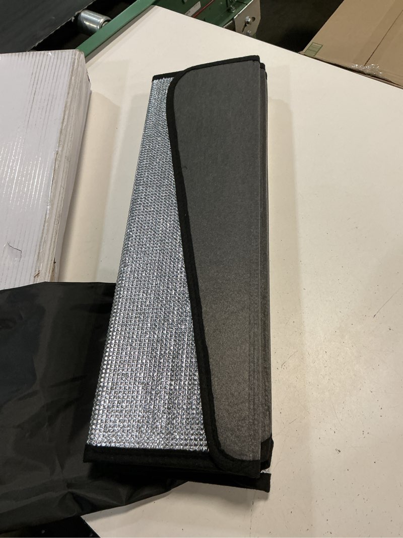Condition photo showing Good Condition for autotech park foldable sunshade compatible with 2020-2025 tesla model y and 2026 model y juniper, sunshade with metal reinforced structure, maintain cool interior and save space