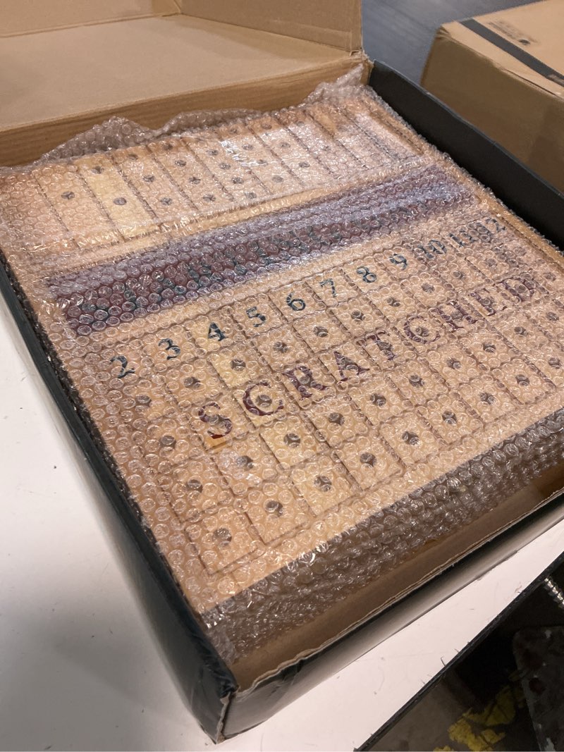 Condition photo showing Good Condition for large 23 inches horse racing board game with 11 luxury metal horses, foldable wood horse race board game with 2 sets of dice, 2 boxes of cards for parties and gambling black medium
