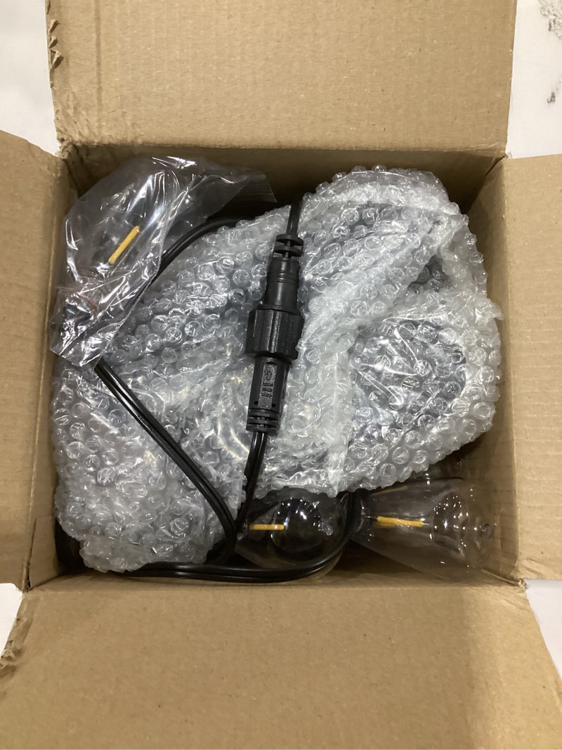 Condition photo showing New/Like New for addlon 35FT Solar String Lights Outdoor, IP54 Waterproof Solar Powered with Remote & USB Port, 10+1 LED Shatterproof Bulbs, Dimmable Solar Light Outdoor for Camping Backyard Bistro Porch