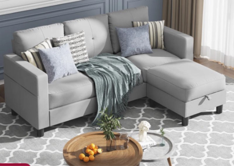 Degnan 76.4'' Upholstered Sofa Chaise (incomplete 1 box only)