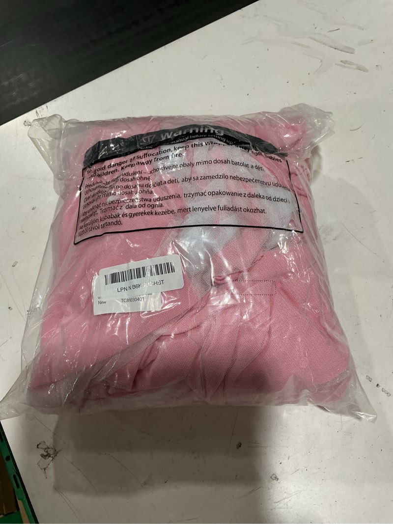 Condition photo showing Good Condition for wish care pink tulle tablecloth 48 inch spandex elastic round table cloths ruffle tutu skirt 4ft wrinkle free stretch fitted round table cover for baby shower wedding girls birthday party banquet cake 48" (round) pink