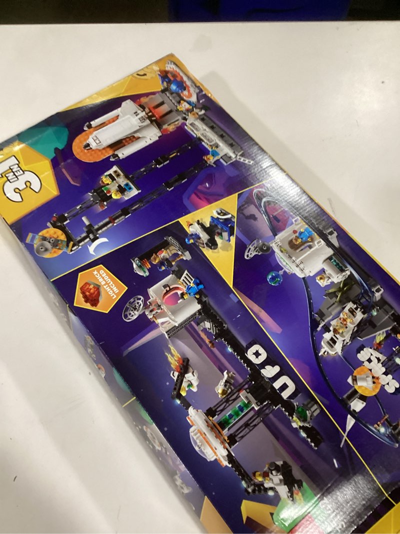 Condition photo showing New/Like New for LEGO Creator 3 in 1 Space Roller Coaster Building Toy Set Featuring a Roller Coaster, Drop Tower, Carousel and 5 Minifigures, Rebuildable Amusement Park for Kids Ages 9+, 31142 Standard Packaging
