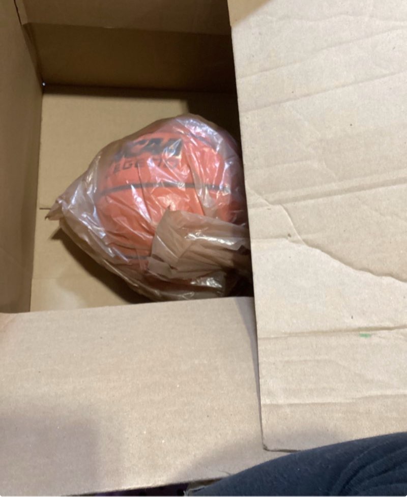 Condition photo showing As Is for wilson ncaa legend basketballs - orange/black