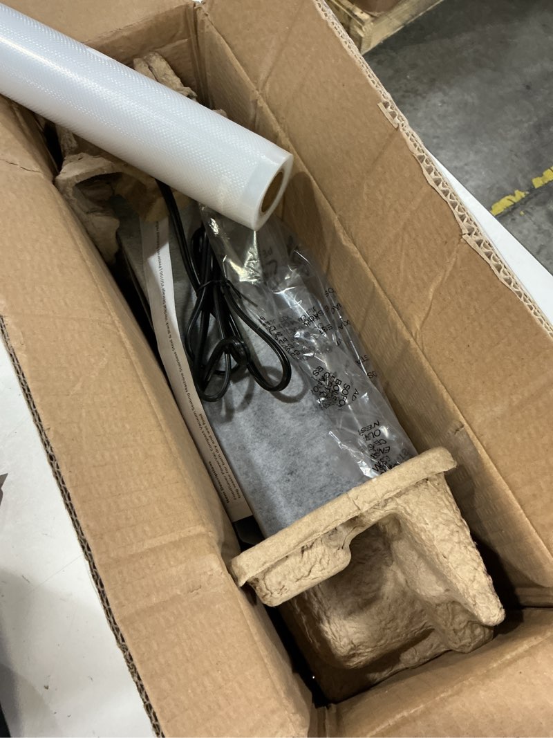Condition photo showing New/Like New for foodsaver powervac compact vacuum sealing machine stainless steel & black vertical storage vs0150 | preserves freshness reduces bag waste for both dry and wet food