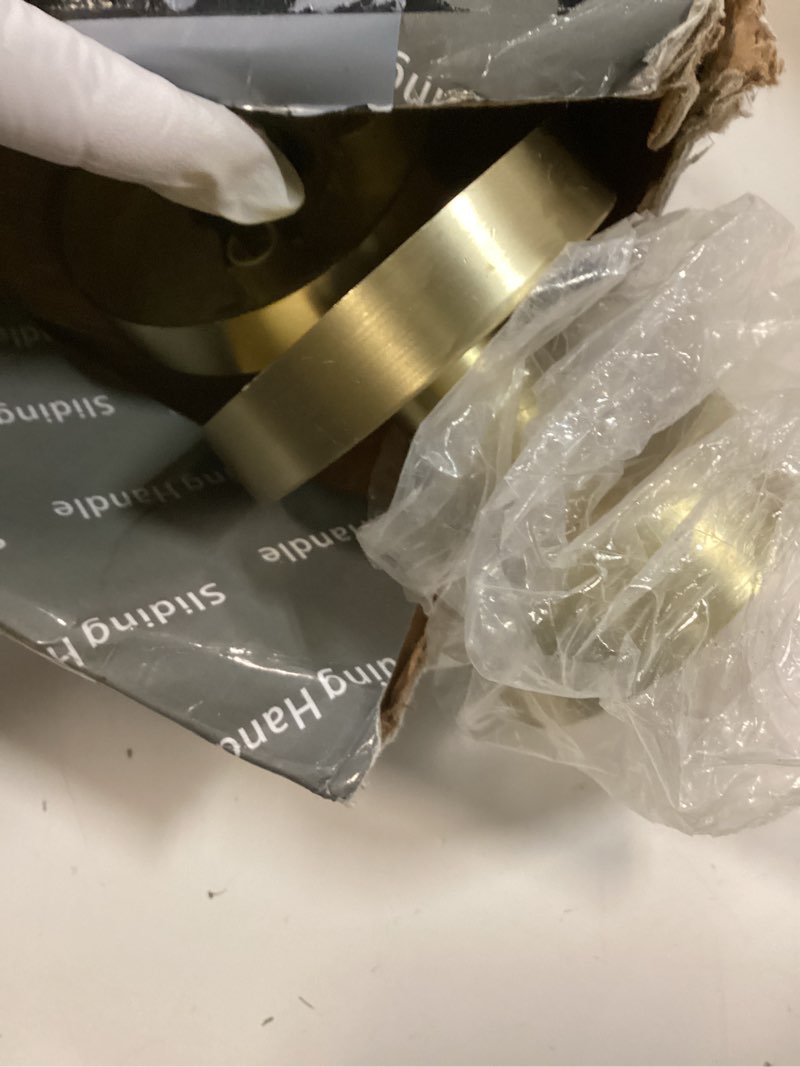 Condition photo showing Good Condition for gold dummy door knobs interior -for satin brass door knobs suitable for hallway, wardrobe, bathroom,etc for all standard size doors, 4 pack 4 pack dummy gold