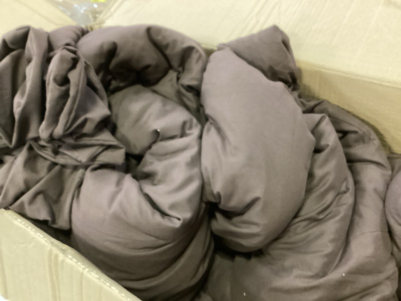 Condition photo showing As Is for Paxrac Earthy Brown Comforter Queen Size, Neutral 3 Pieces Comforter Set, Lightweight Solid Bedding Set, All Seasons Soft Fluffy Queen Comforter Set (90x90In Comforter & 2 Pillowcases) Brown Queen (90''x90'')