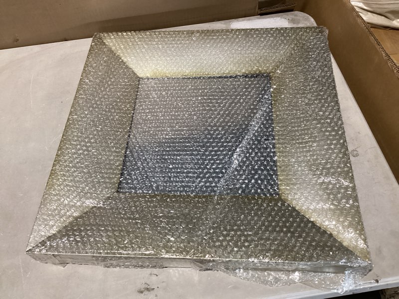 metal wall mirror 22\"h, 22\"w
