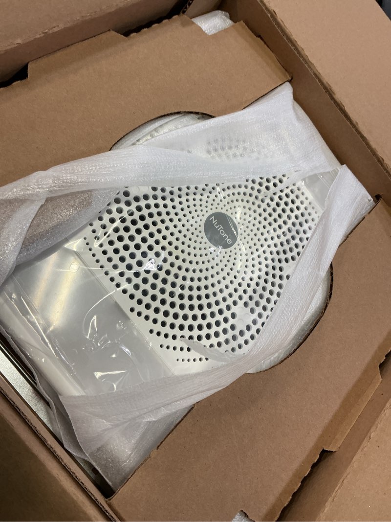 Condition photo showing Good Condition for broan-nutone chromacomfort bathroom exhaust fan with bluetooth speaker, powerful 110cfm/1.5 sones, 24-color led light, spk110rgbl, wall switch chroma sensonic