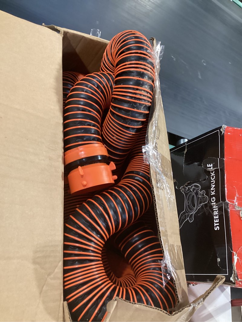 Condition photo showing Good Condition for camco rhinoextreme 20’ camper/rv sewer hose - rv accessories include 360° clear swivel wye fitting & removable 4-in-1 adapter for storage and organization & more - tpe tech for durability (21056)