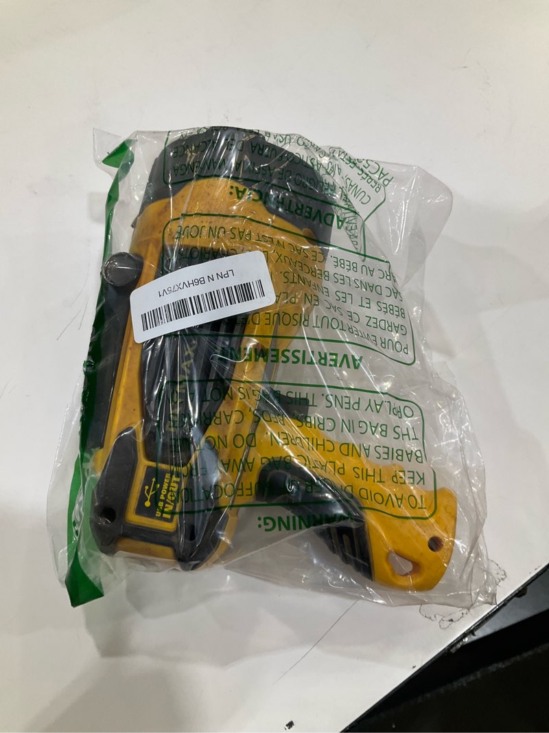 Condition photo showing As Is for STANLEY FATMAX SL10LEDS Rechargeable 2200 Lumen Lithium Ion Ultra Bright LED Spotlight Flashlight with USB Power Charger Standard