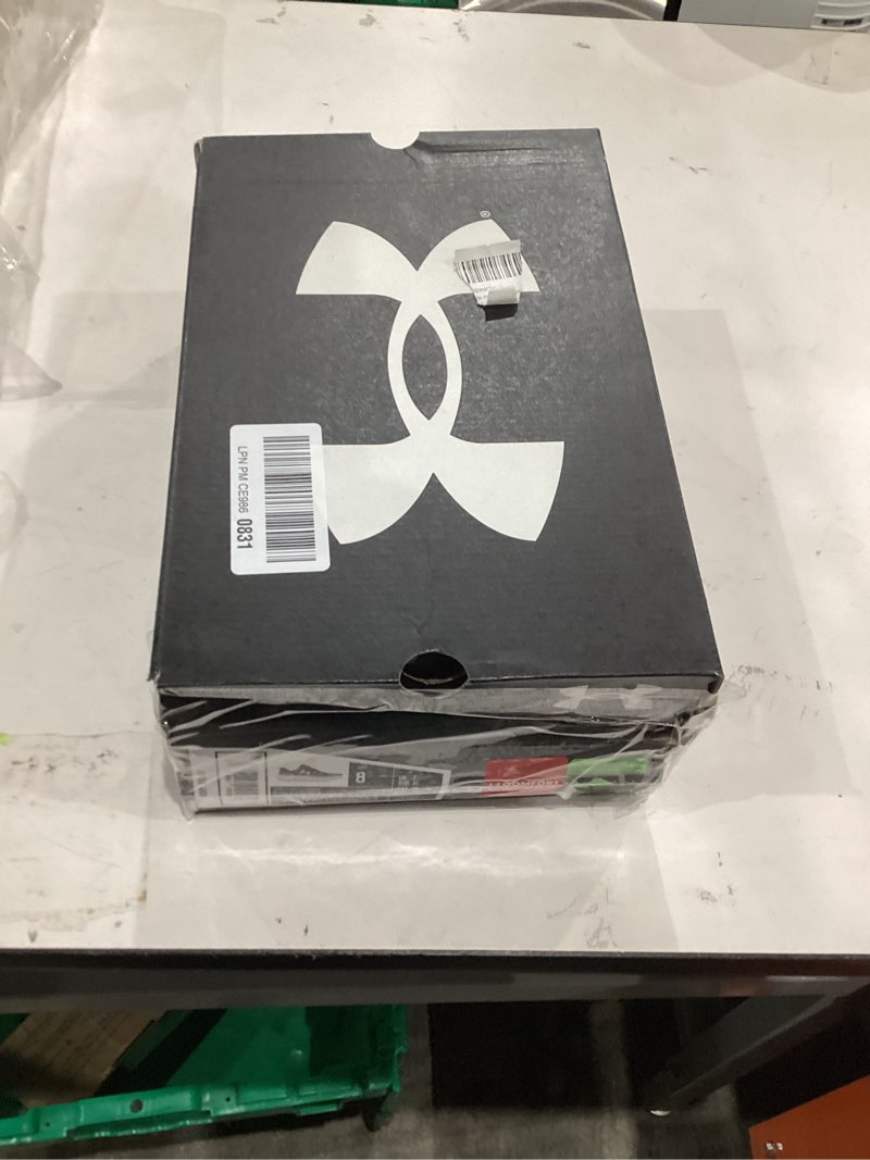 Condition photo showing New/Like New for Under Armour Men's Charged Surge 4 Sneaker 8 (001) Black/Anthracite/White