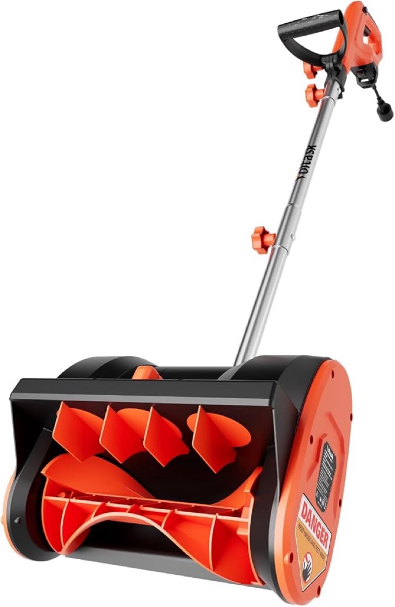 voltask 12-inch corded snow blower, 10 amp electric snow blower with directional plate (similar to the stock photo )