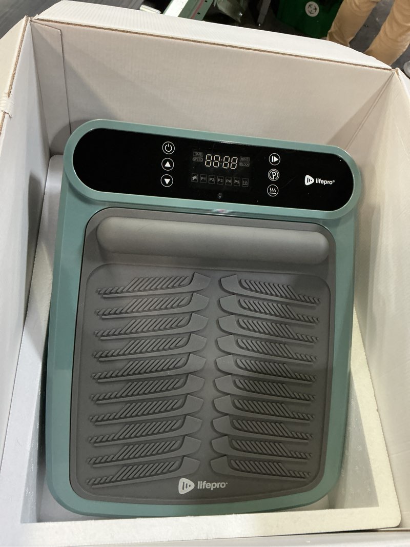 Condition photo showing Good Condition for LifePro Foot Massager for Neuropathy - Relaxing Calf and Foot Therapy with Heat Option for Maximum Soothing Relief - Massager for Blood Circulation and Revitalization Teal Plus Heat