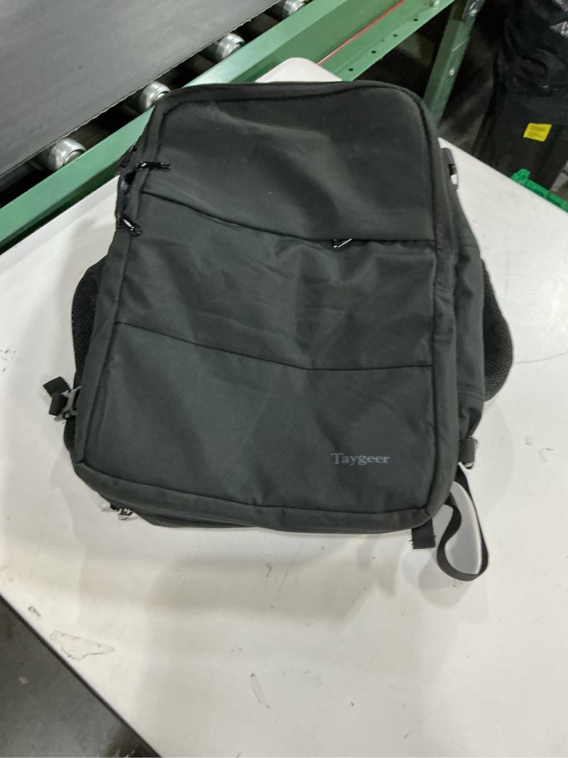 Condition photo showing Good Condition for Taygeer Travel Laptop Backpack for Men Women, Airplane Approved Travel Backpack Suitcase with Usb Charging Port, Lightweight College 35l Luggage Bag 15.6inch Laptop Mochila Gifts for Business,Black Large Black