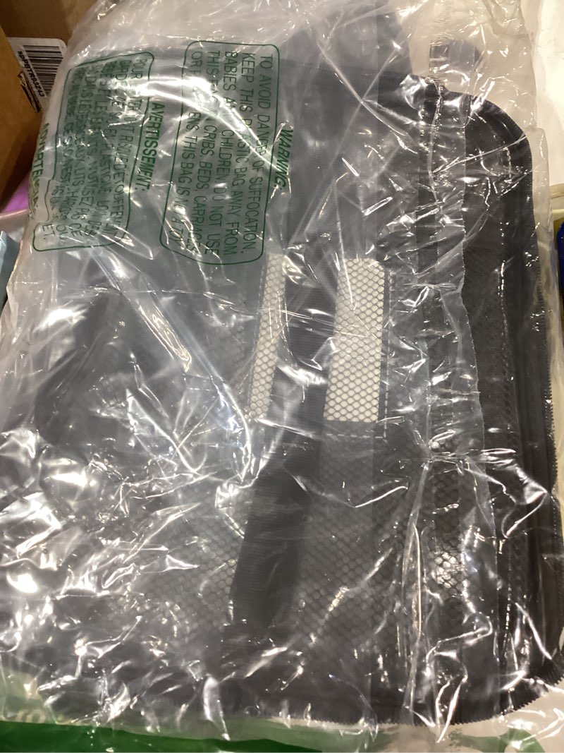 Condition photo showing Good Condition for 6 Pack Extra Large Clear Toy Storage Bags with Tag & Pocket – Versatile Waterproof Organizer Bags for Lego Bricks, Board Games, Building Blocks, Puzzles, Dolls, Books (Black-M Size-6 Pack) Black-Large-6 Pack
