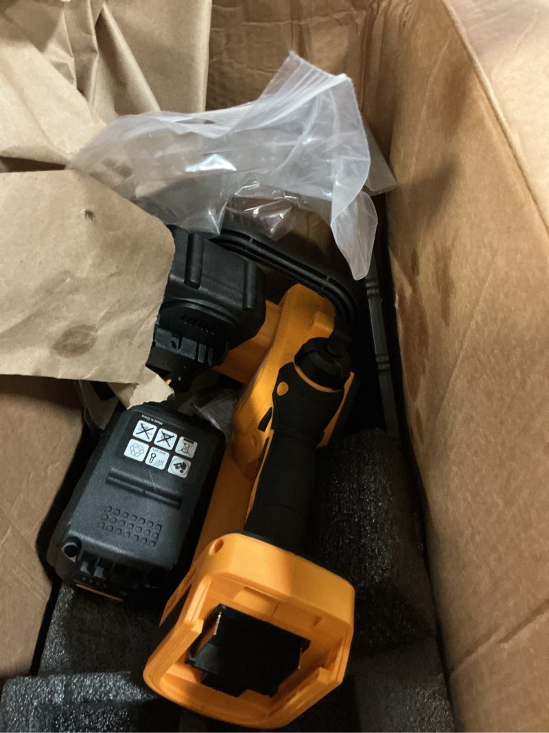 Condition photo showing Good Condition for 12" electric chainsaw cordless, 20v battery powered cordless chain saw, chainsaw with 2 x 4.0ah lithium ion battery and charger for wood cutting, tree saw trimming and branch pruning