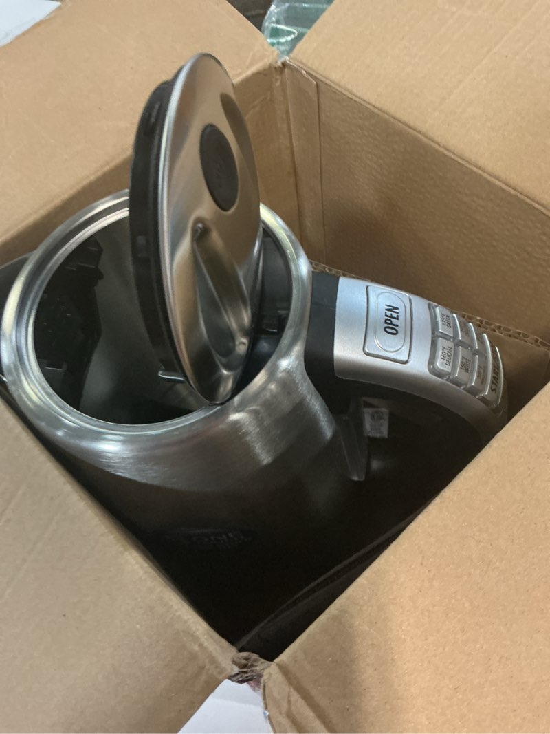 Condition photo showing Good Condition for hamilton beach 1.7 liter temperature control electric kettle, water boiler & heater, fast boiling 1500 watts, bpa free, cordless, auto-shutoff and boil-dry protection, stainless steel (41020r) 1.8 quarts