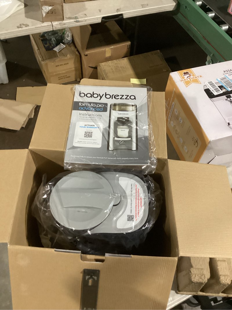 Condition photo showing Good Condition for Baby Brezza New and Improved Formula Pro Advanced Formula Dispenser Machine - Automatically Mix a Warm Formula Bottle Instantly - Easily Make Bottle with Automatic Powder Blending, Silver Grey