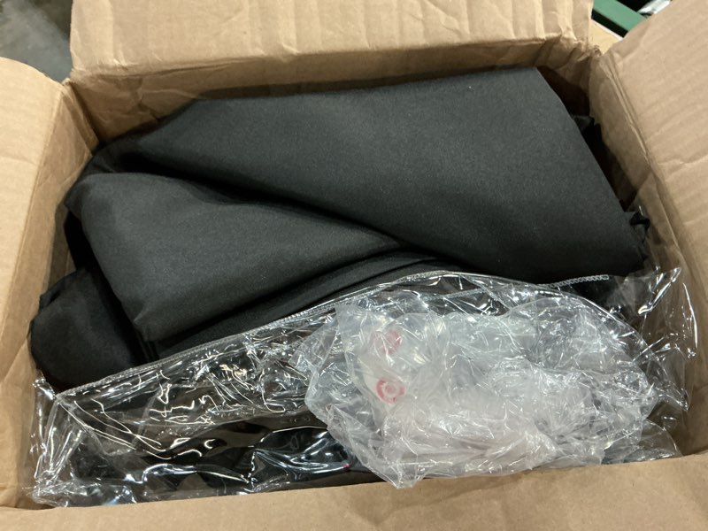 Condition photo showing Good Condition for brillmax 6 pack black round tablecloths 132 inch for 72” tables - 150 gsm polyester fabric, floor length drop, water, stain & wrinkle resistant cloth cover for wedding reception banquet dining black 132 in, 6 pack