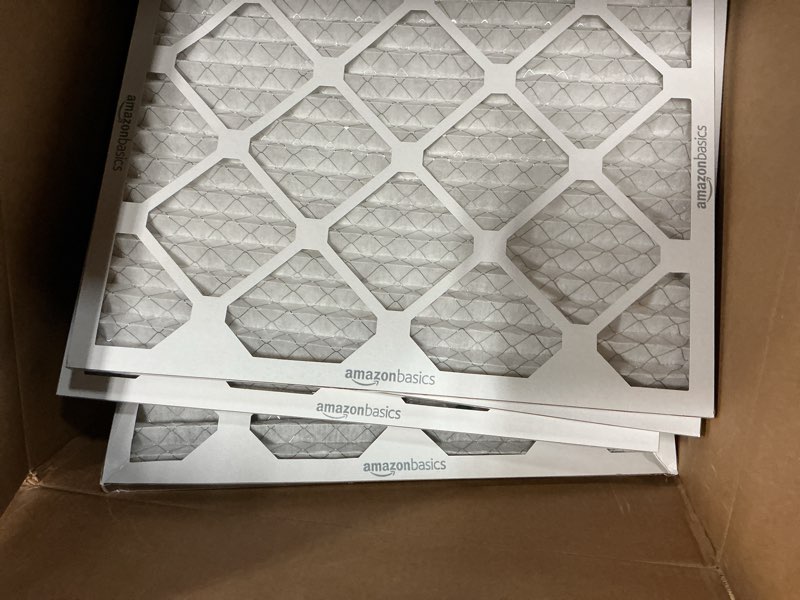 Condition photo showing Good Condition for Amazon Basics 16x20x1 Air Filter 6 Pack, MERV 8 AC Furnace Filters (Actual Size: 15.75" x 19.75" x 0.75") 16x20x1 Merv 8