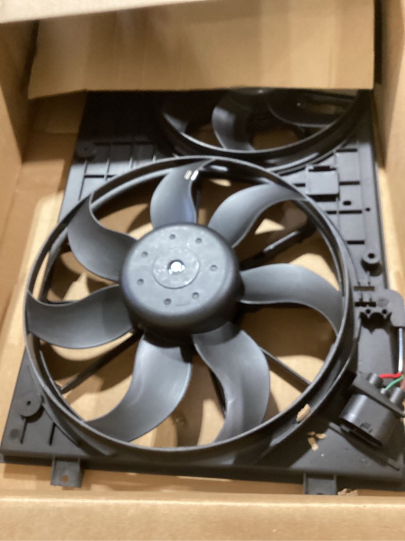 Condition photo showing Good Condition for jdmspeed new radiator cooling dual fan assembly replacement for golf vw beetle jetta rabbit 2.5l 2.0l