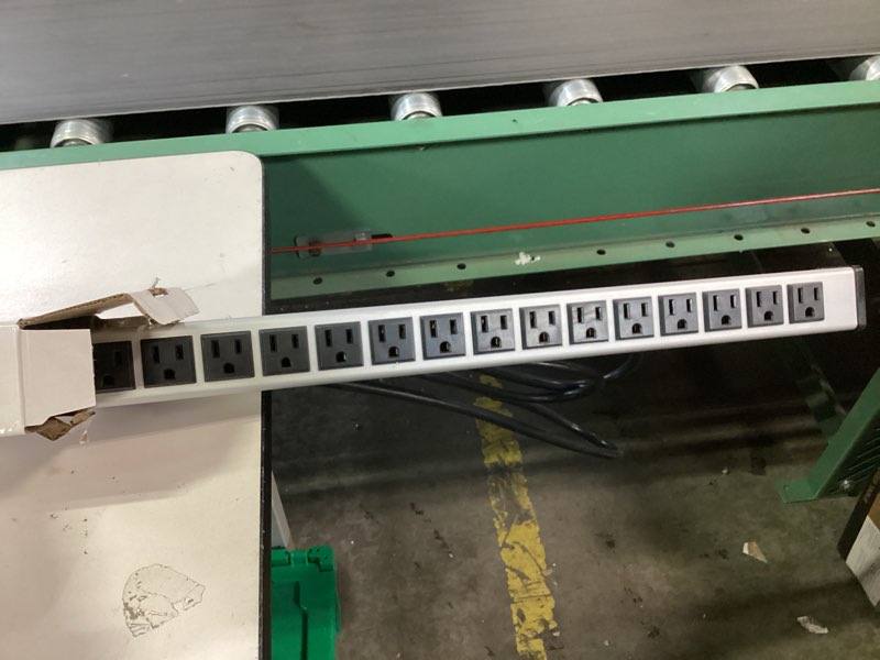 Condition photo showing item condition for 24 Oulet Long Power Strip,Heavy Duty Metal Socket Power Strip,Aluminum with 15-Foot Extension Power Cord,ETL Certified 24 Outlets