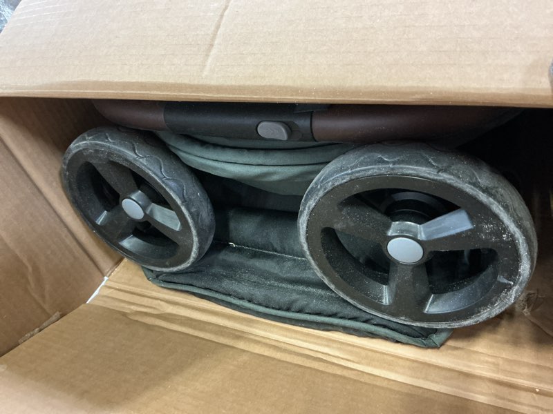 Condition photo showing As Is for ingenuity ingenuity 3dquickclose cs+ compact fold stroller – lightweight stroller with oversized canopy, extra-large storage and compact fold, forest