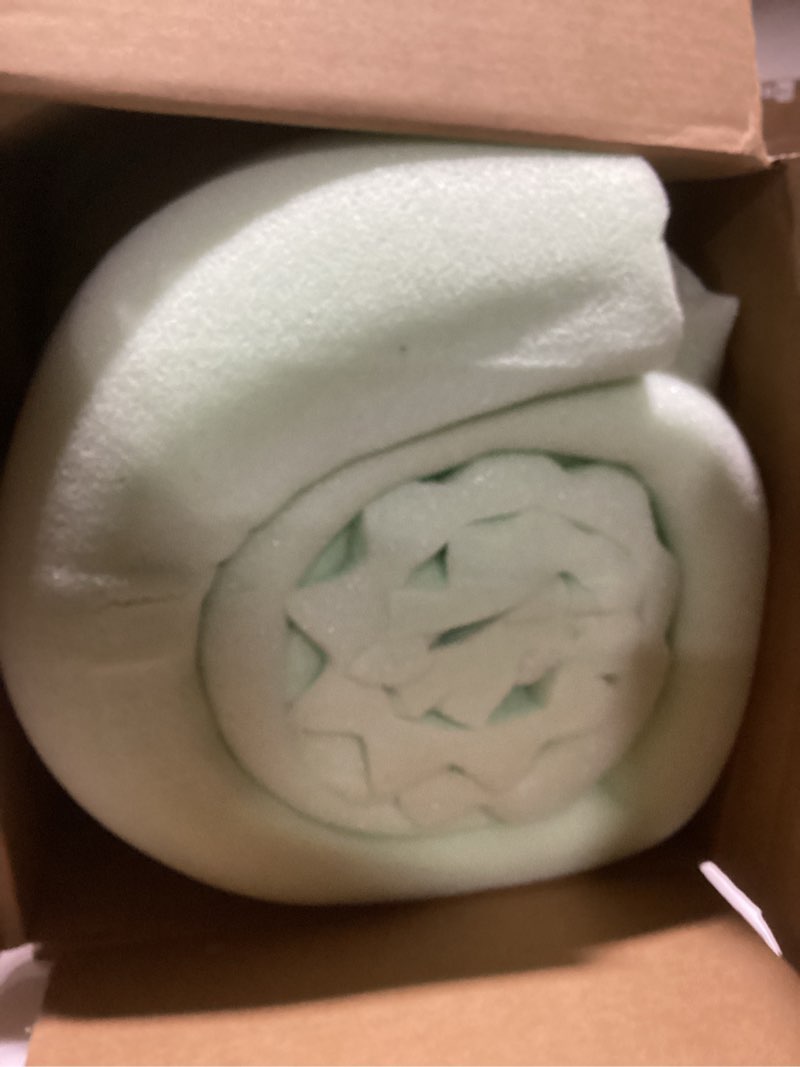 Condition photo showing As Is for Mellow 1.5 Inch 5-Zone Memory Foam Mattress Topper, Calming Aloe Infusion, Dorm Essentials, Queen Aloe 1.5 Inch Queen 5 Zone