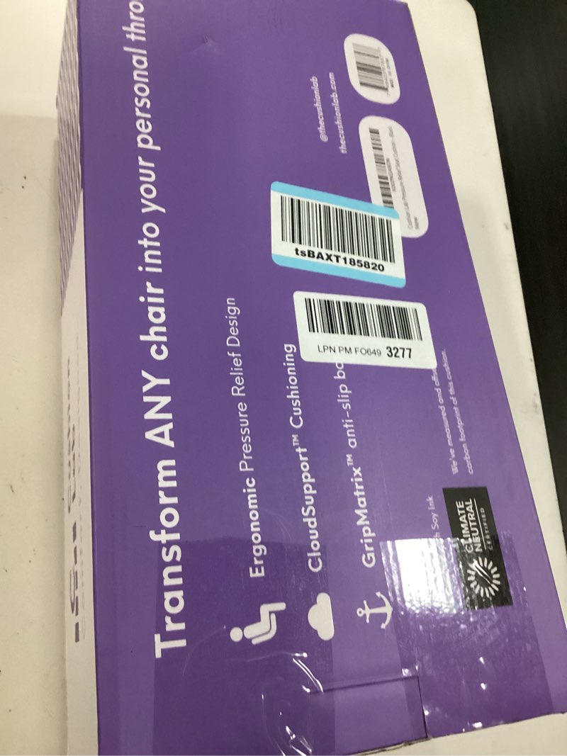 Condition photo showing New/Like New for Cushion Lab Patented Pressure Relief Seat Cushion for Long Sitting Hours on Office & Home Chair - Extra-Dense Memory Foam for Soft Support. Car Pad for Hip, Tailbone, Coccyx, Sciatica - Black